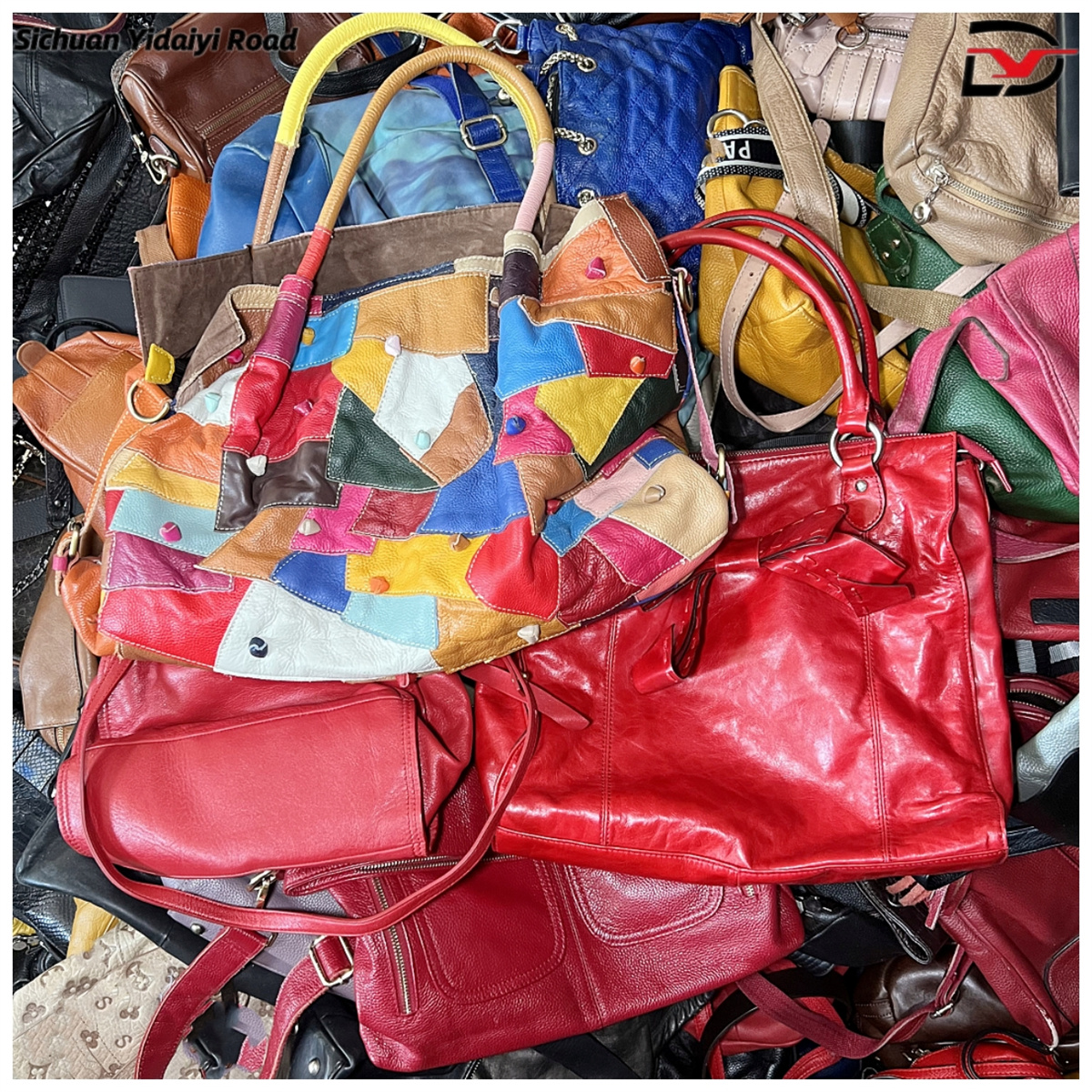 leather bag cowhide and sheepskin