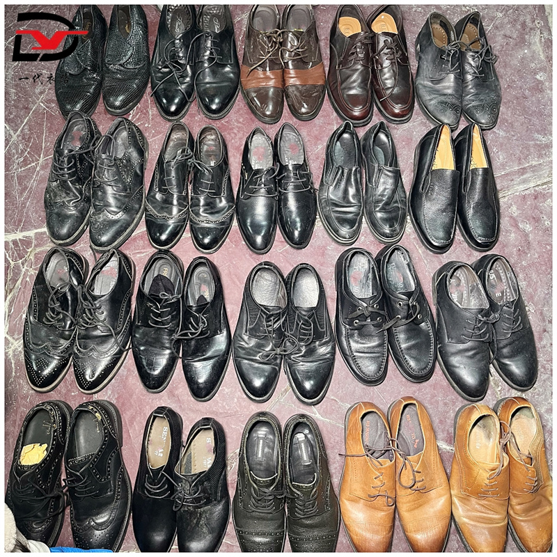 S11 Wholesale Second Hand Leather Men Shoes