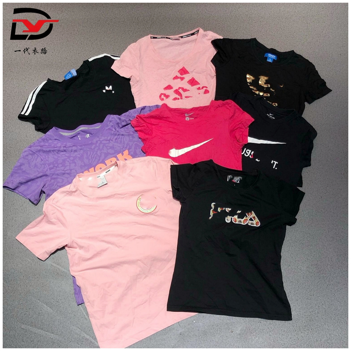 used famous brand short sleeves